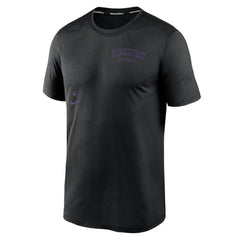 Colorado Rockies Authentic Collection Early Work Tri-Blend Performance T-Shirt - Black | Nike