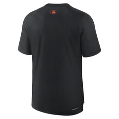 San Francisco Giants Authentic Collection Pregame Raglan Performance T-Shirt - Black | Nike