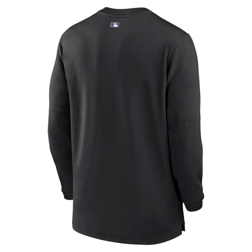 Colorado Rockies Authentic Collection Game Time Performance Quarter-Zip Top - Black | Nike