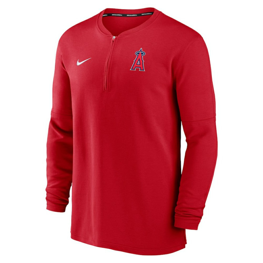 Los Angeles Angels Authentic Collection Game Time Performance Quarter-Zip Top - Red | Nike