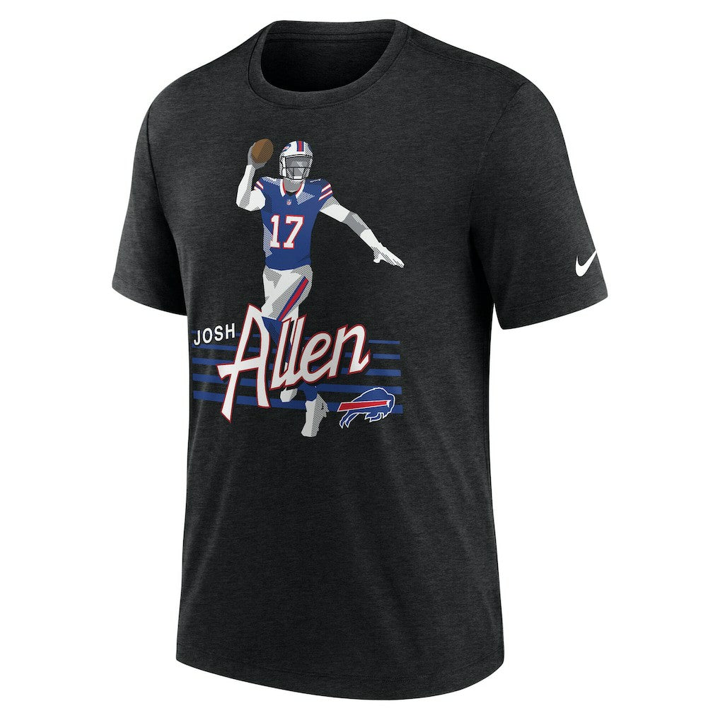 Josh Allen Buffalo Bills Player Graphic T-Shirt - Heather Black | Nike cheap