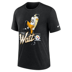 T.J. Watt Pittsburgh Steelers Player Graphic T-Shirt - Heather Black | Nike on sale