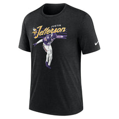 Justin Jefferson Minnesota Vikings Player Graphic T-Shirt - Heather Black | Nike on sale