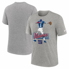 Malik Nabers New York Giants Player Graphic T-Shirt - Heather Gray | Nike outlet