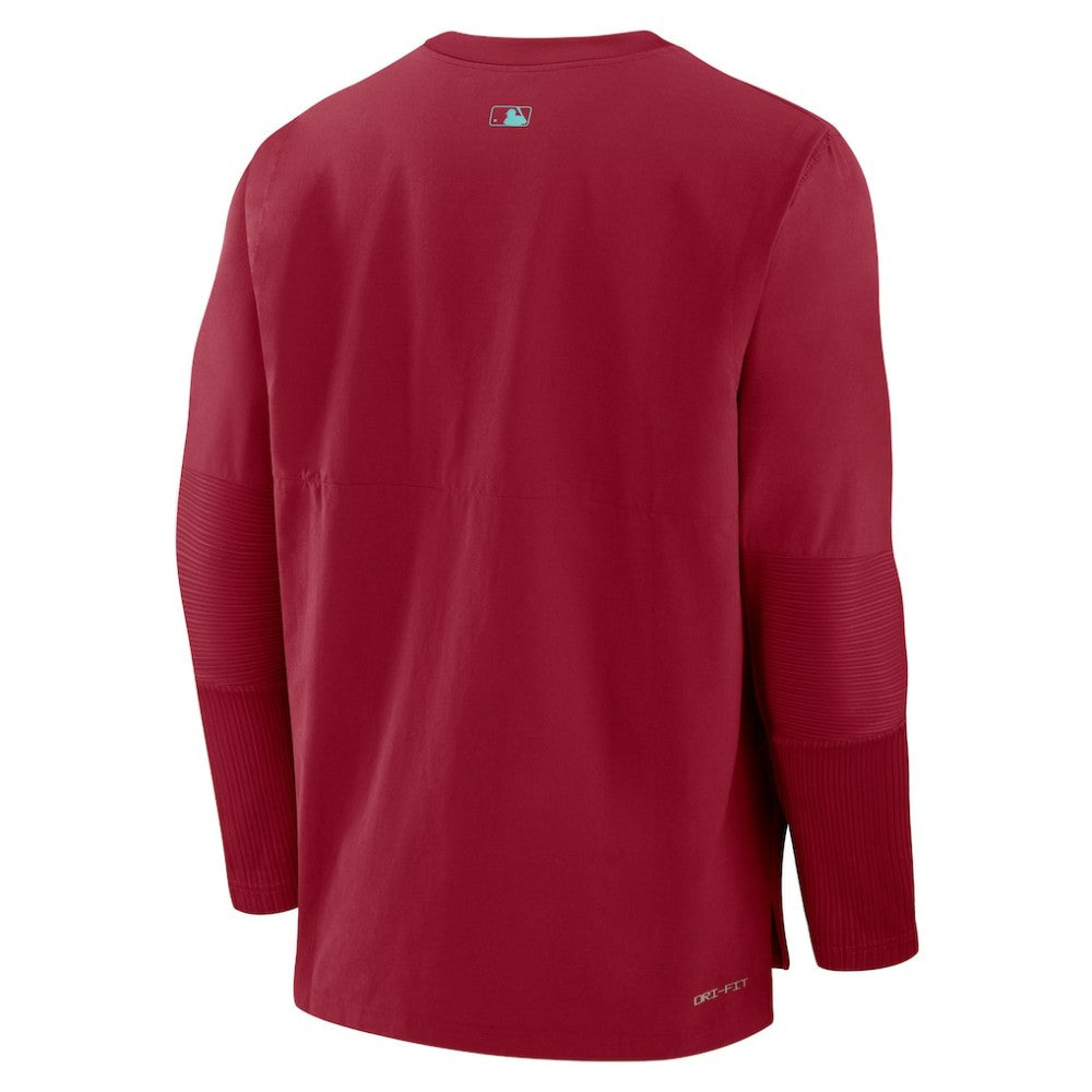 Arizona Diamondbacks Authentic Collection Player Dri-FIT Lightweight Pullover - Red | Nike