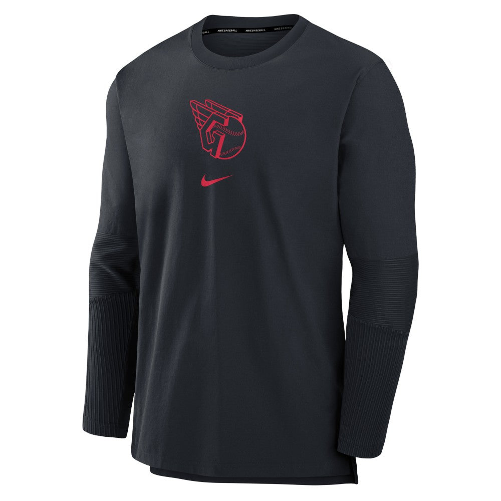 Cleveland Guardians Authentic Collection Player Dri-FIT Lightweight Pullover - Navy | Nike