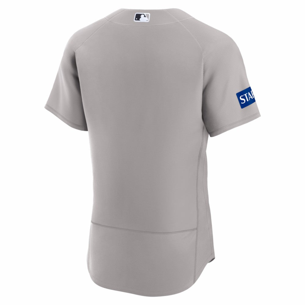 New York Yankees Road Sponsor Patch Authentic Jersey - Gray | Nike