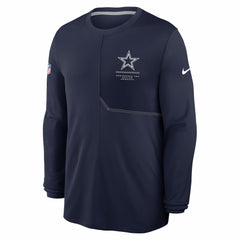 Dallas Cowboys Sideline Coach UV Dri-FIT Long Sleeve Shirt - Navy | Nike discount