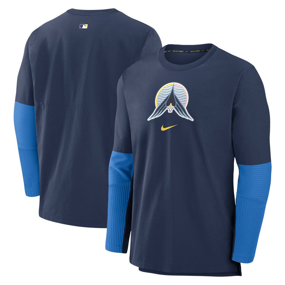Minnesota Twins Authentic Collection Player Dri-FIT Lightweight Pullover - Navy | Nike
