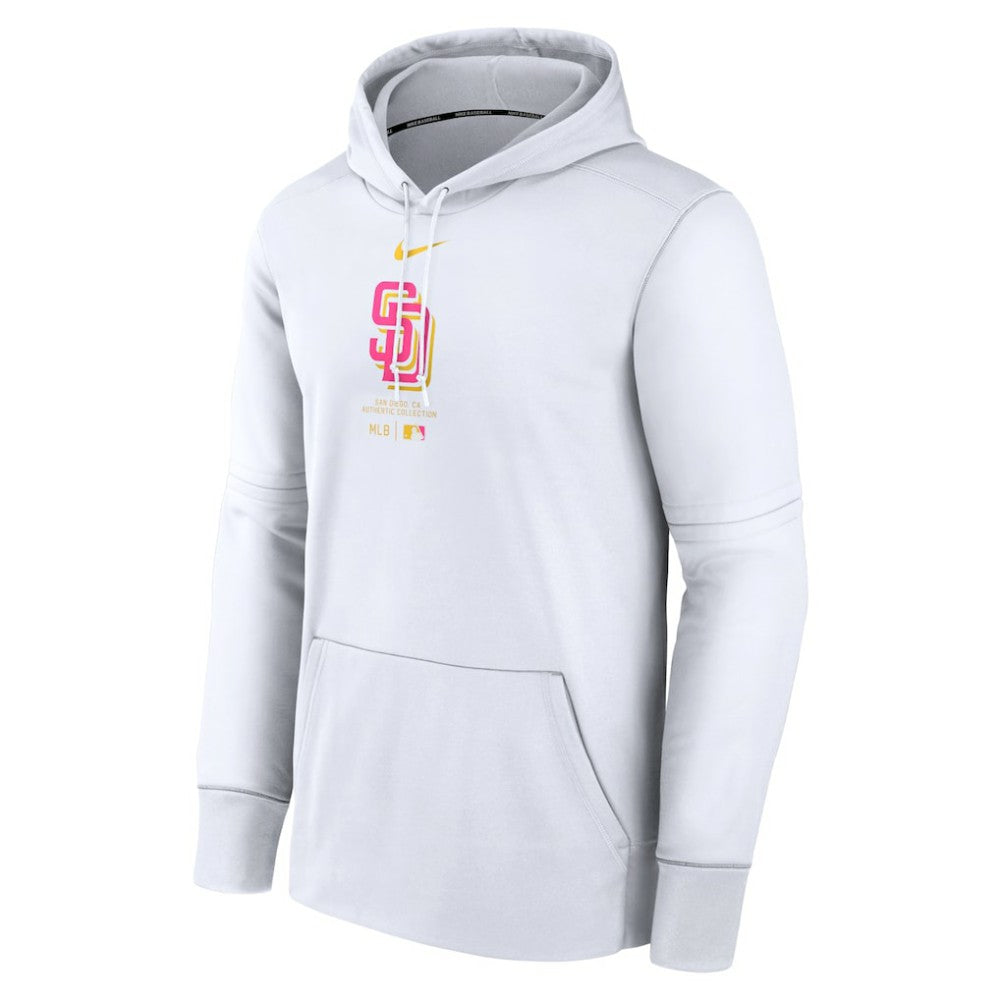 San Diego Padres Authentic Collection City Connect Practice Performance Pullover Hoodie - White | Nike