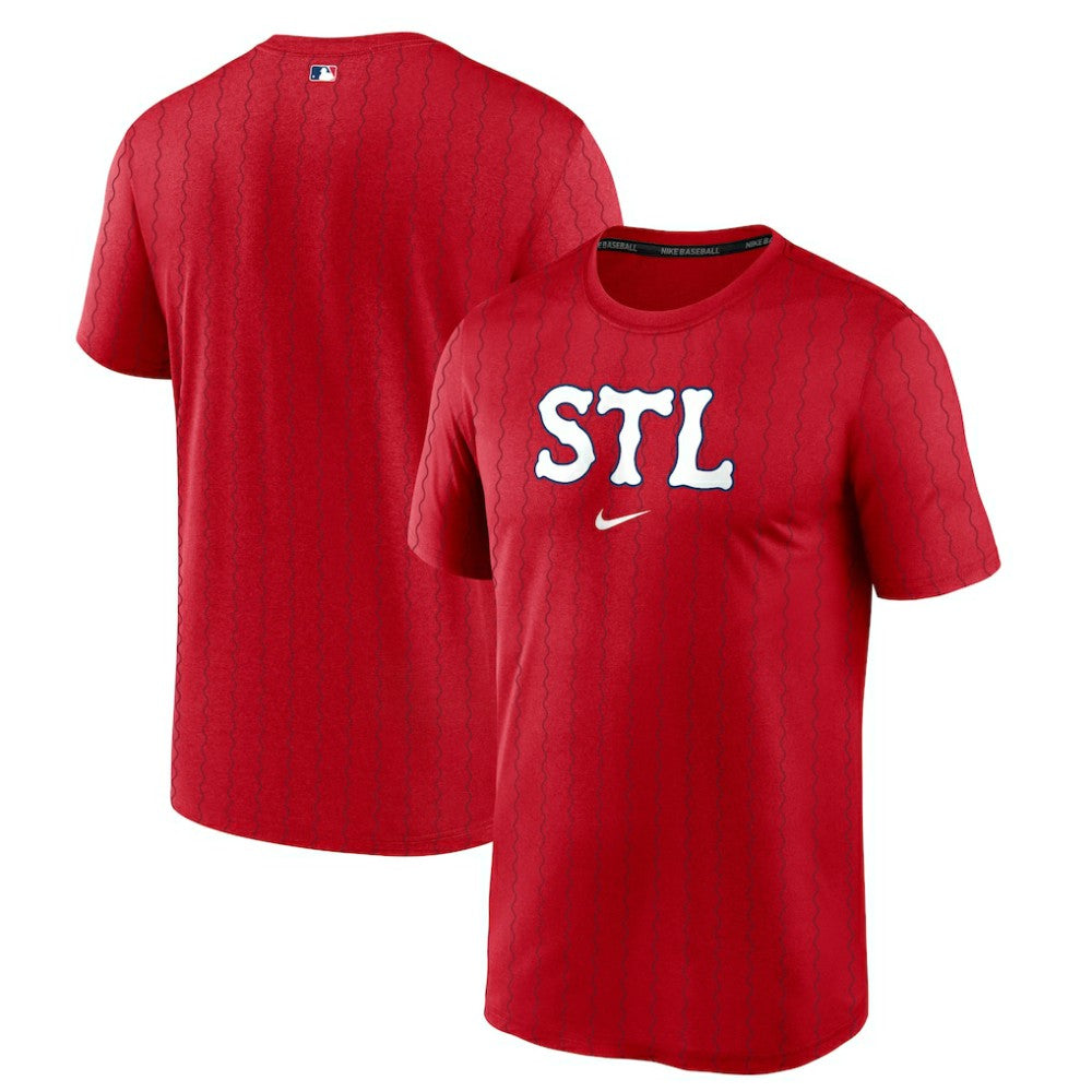 St. Louis Cardinals 2024 City Connect Authentic Collection Practice Velocity Performance T-Shirt - Red | Nike