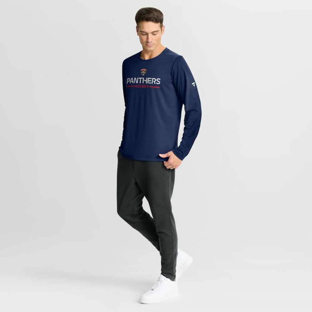 Florida Panthers Fanatics Authentic Pro Rink Tech Long Sleeve T-Shirt Navy