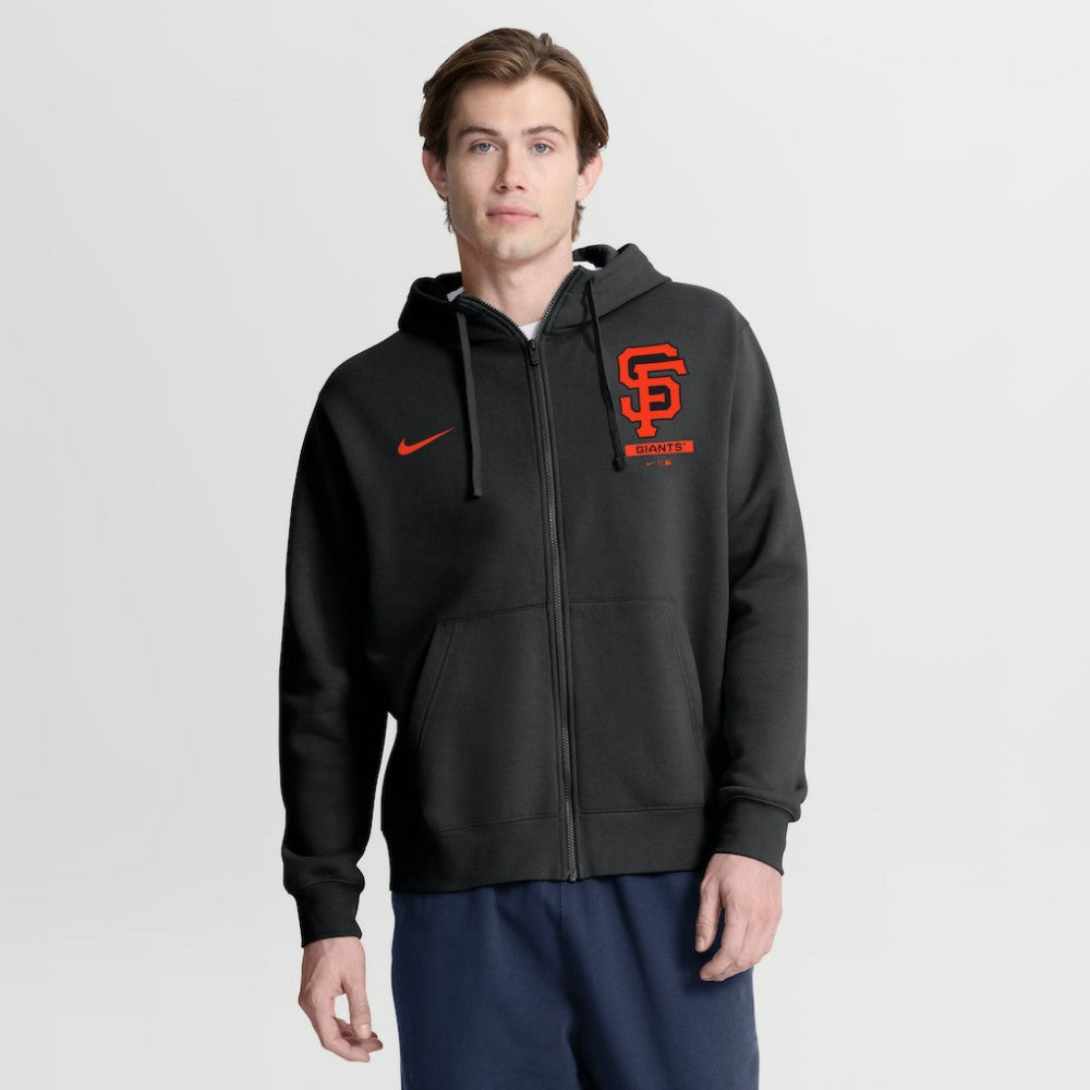 San Francisco Giants Primetime Lockup Full-Zip Hoodie - Black | Nike