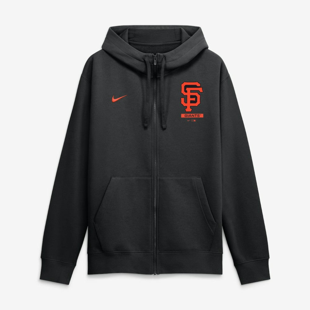 San Francisco Giants Primetime Lockup Full-Zip Hoodie - Black | Nike