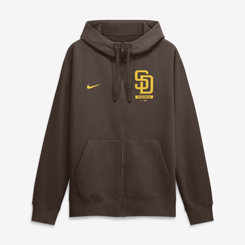 San Diego Padres Primetime Lockup Full-Zip Hoodie - Brown | Nike