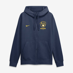 Milwaukee Brewers Primetime Lockup Full-Zip Hoodie - Navy | Nike