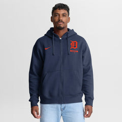 Detroit Tigers Primetime Lockup Full-Zip Hoodie - Navy | Nike