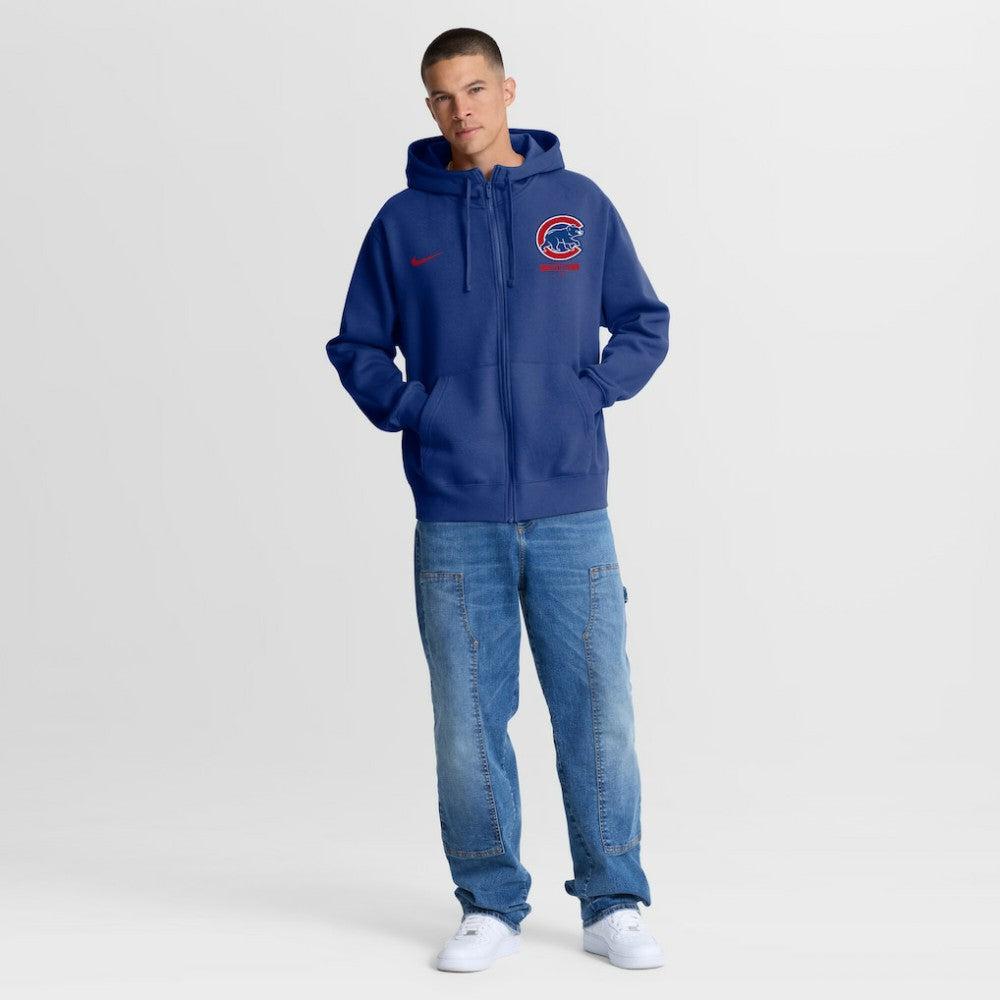 Chicago Cubs Primetime Lockup Full-Zip Hoodie - Royal | Nike