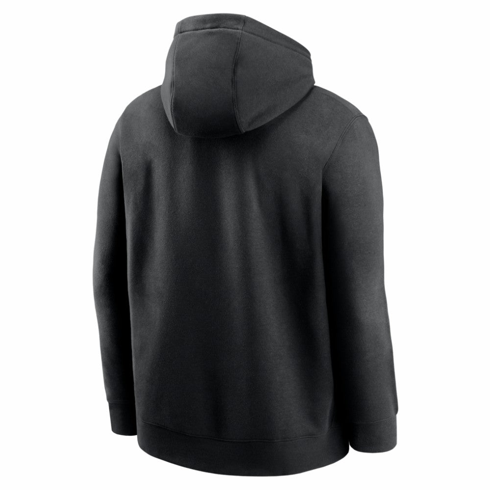 Los Angeles Dodgers Logo Club Fleece Hoodie - Black | Nike