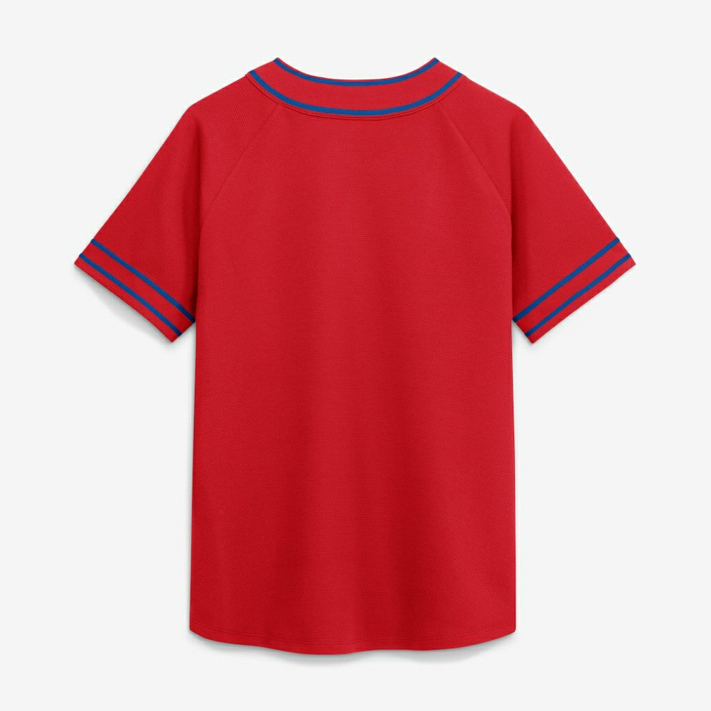 Philadelphia Phillies Women's Diva Race Ahead Raglan V-Neck T-Shirt - Red