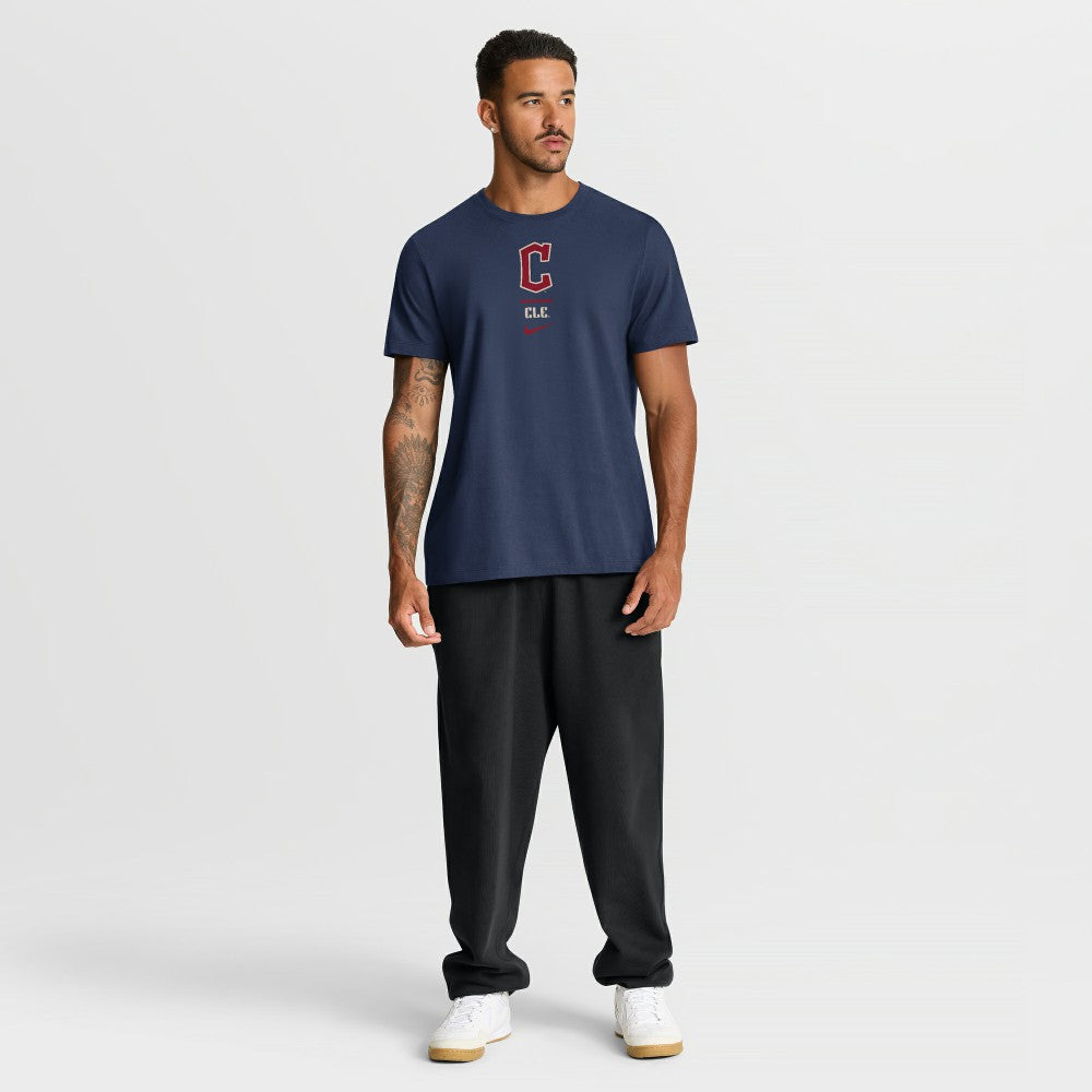 Cleveland Guardians City Connect 2-Hit T-Shirt - Navy | Nike