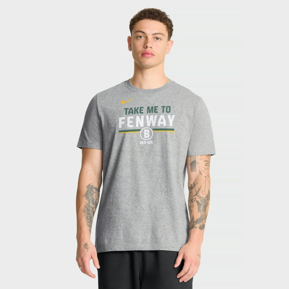 Boston Red Sox City Connect Stacked T-Shirt - Gray | Nike