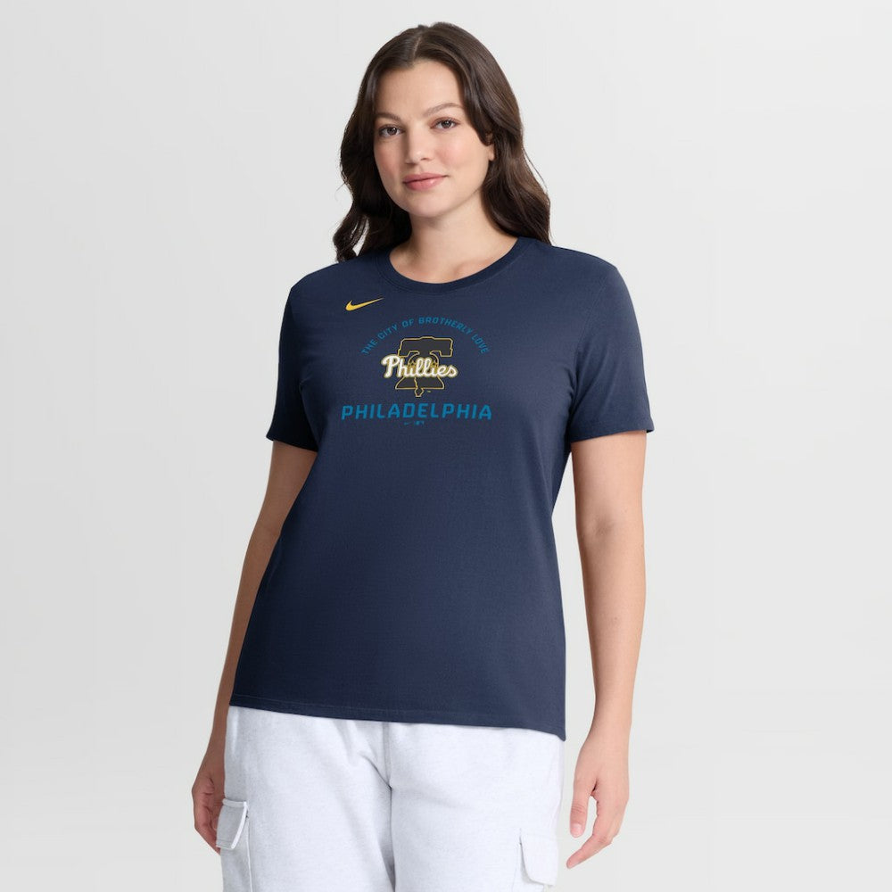 Philadelphia Phillies Women's City Connect Arch T-Shirt - Navy | Nike