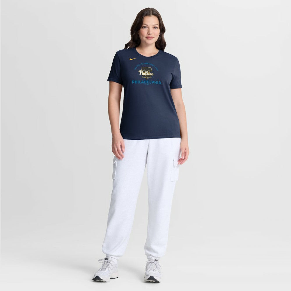 Philadelphia Phillies Women's City Connect Arch T-Shirt - Navy | Nike