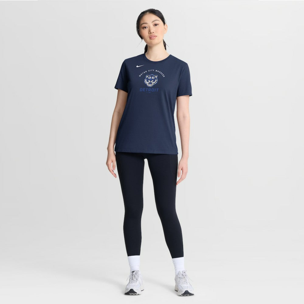 Detroit Tigers Women's City Connect Arch T-Shirt - Navy | Nike
