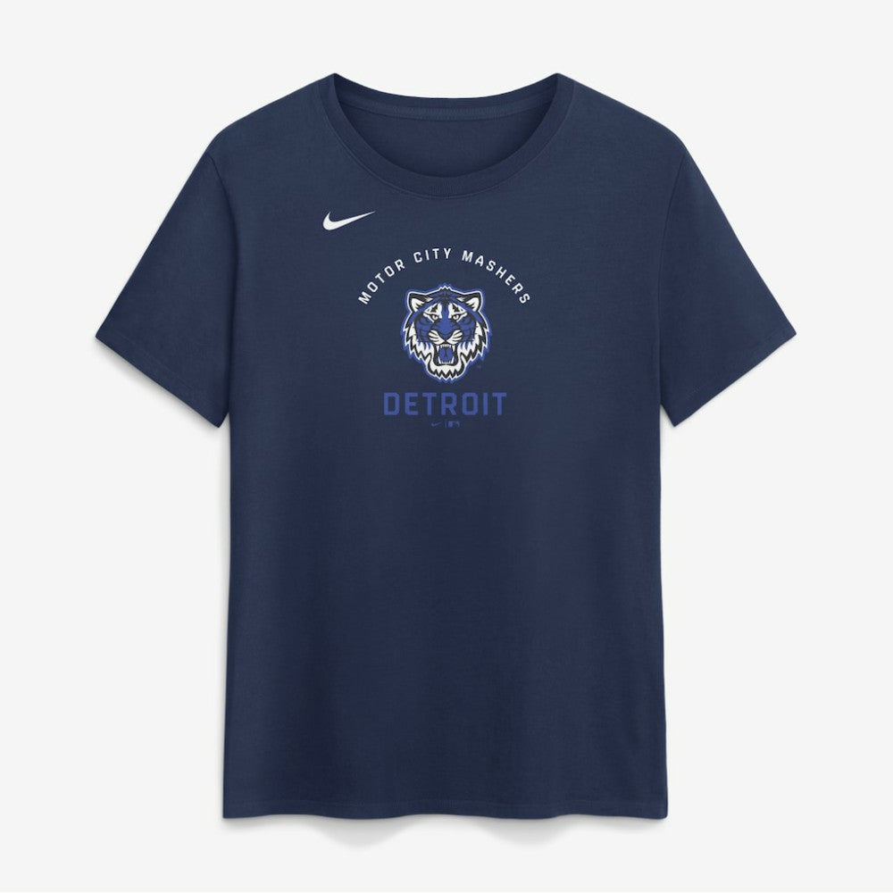 Detroit Tigers Women's City Connect Arch T-Shirt - Navy | Nike