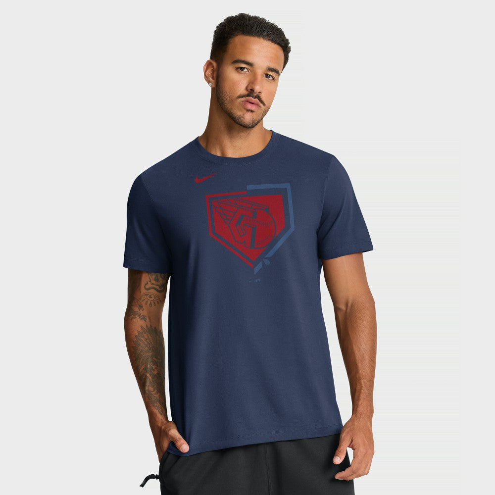 Cleveland Guardians Icon T-Shirt - Navy | Nike