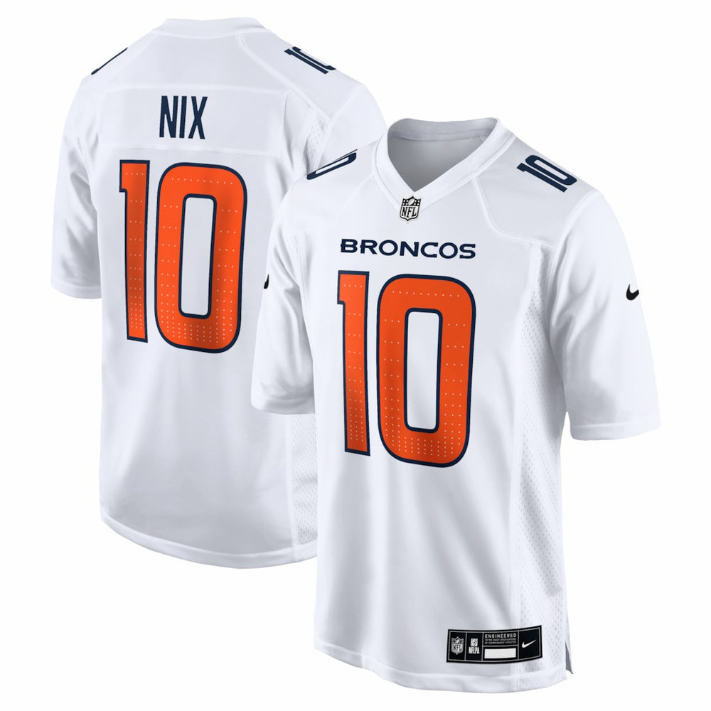 Bo Nix Denver Broncos Tundra Fashion Game Jersey - White | Nike on sale