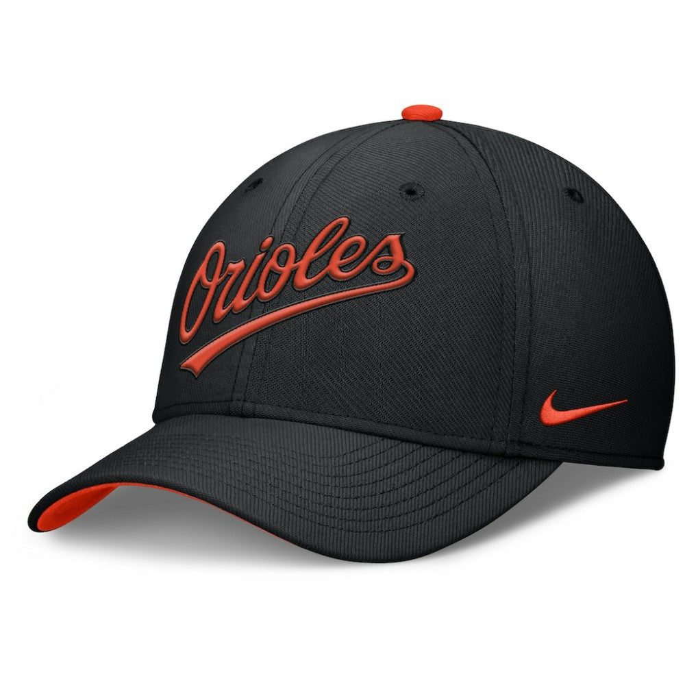 Baltimore Orioles Primetime Rise Dri-FIT Flex Hat - Black | Nike