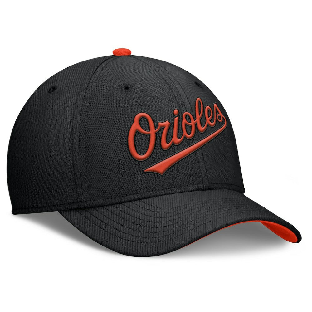 Baltimore Orioles Primetime Rise Dri-FIT Flex Hat - Black | Nike