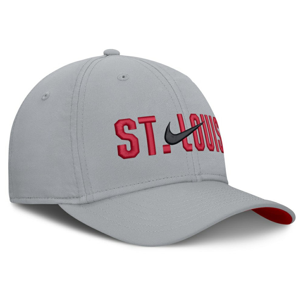 St. Louis Cardinals Primetime Rise Dri-FIT Flex Hat - Gray | Nike
