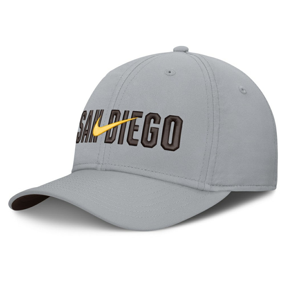 San Diego Padres Primetime Rise Dri-FIT Flex Hat - Gray | Nike