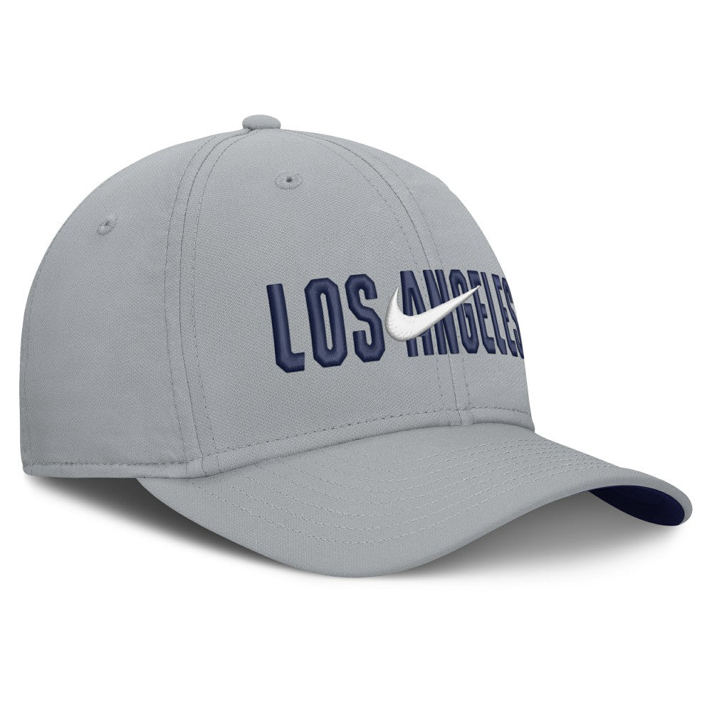 Los Angeles Dodgers Primetime Rise Dri-FIT Flex Hat - Gray | Nike