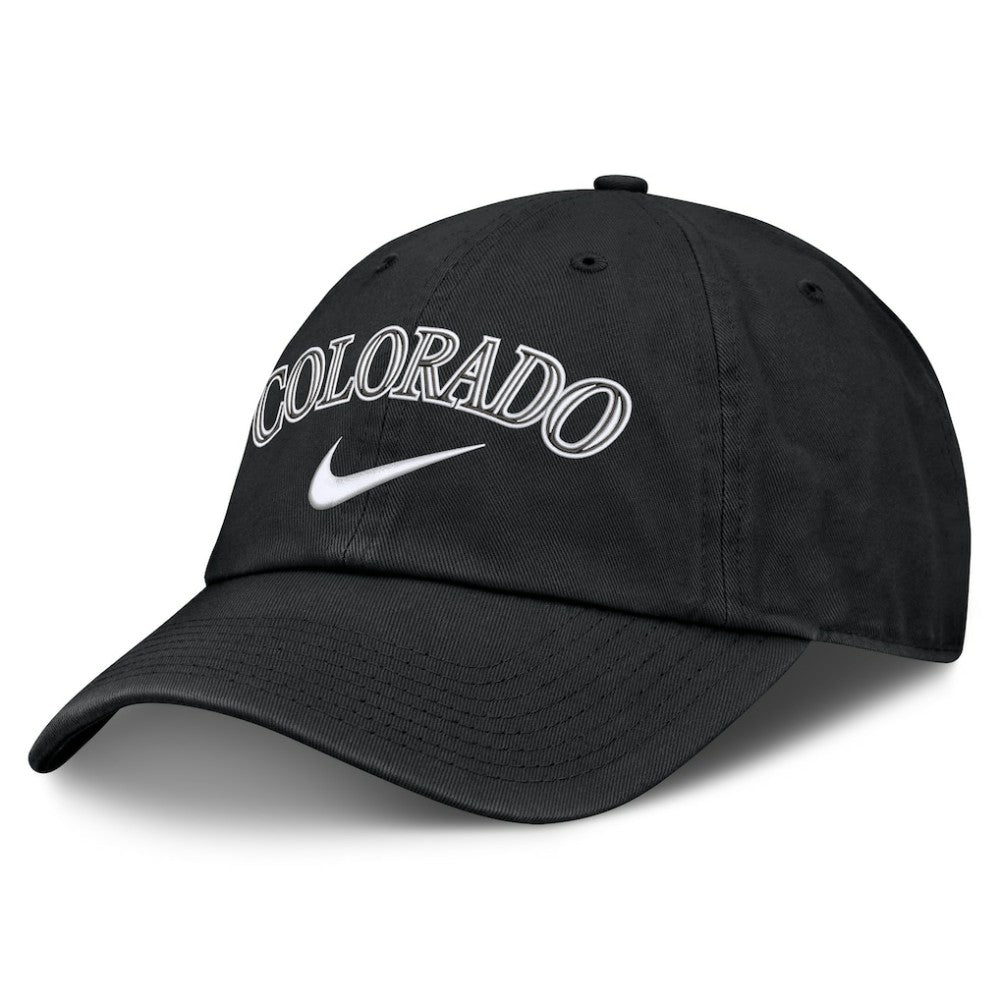 Colorado Rockies Primetime Club Adjustable Hat - Black | Nike