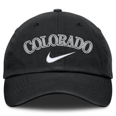 Colorado Rockies Primetime Club Adjustable Hat - Black | Nike
