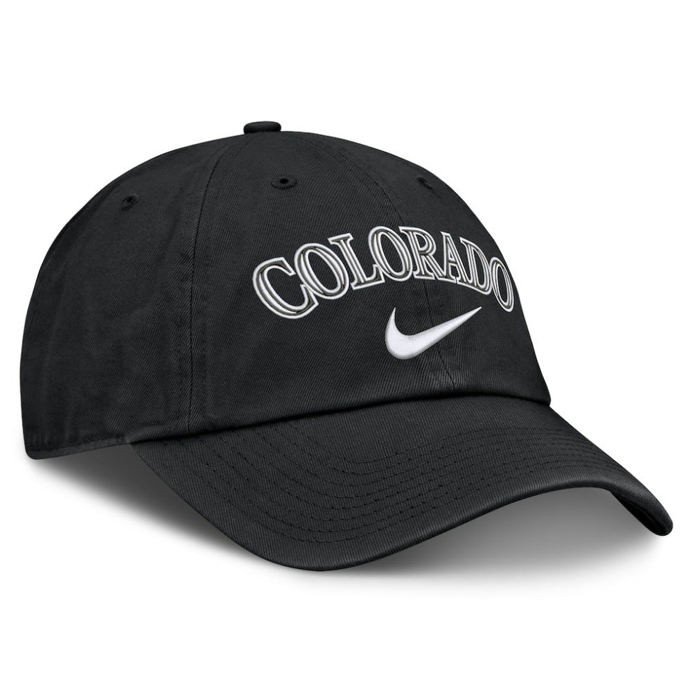 Colorado Rockies Primetime Club Adjustable Hat - Black | Nike