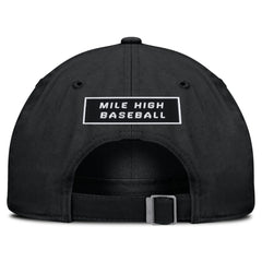 Colorado Rockies Primetime Club Adjustable Hat - Black | Nike