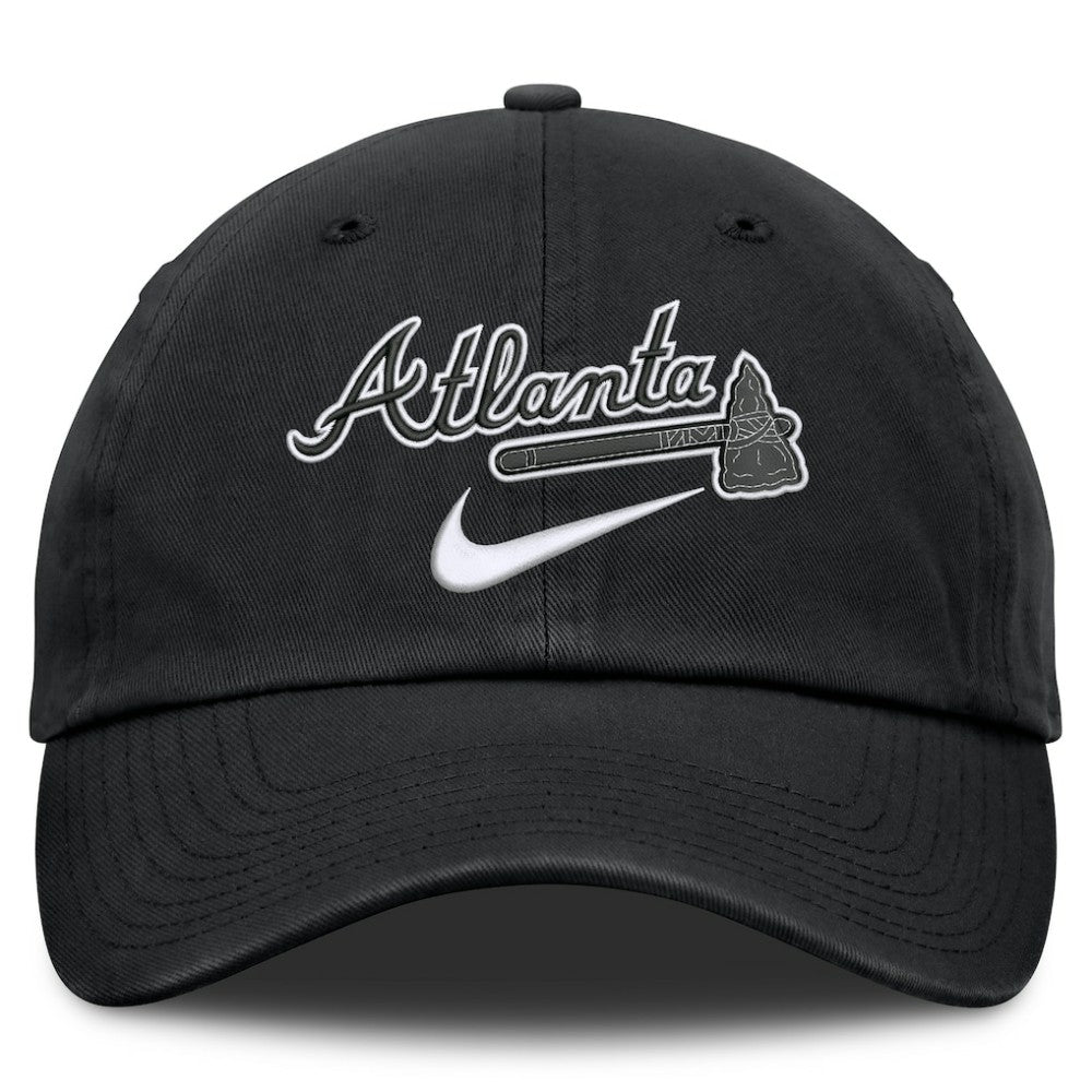 Atlanta Braves Primetime Club Adjustable Hat - Black | Nike