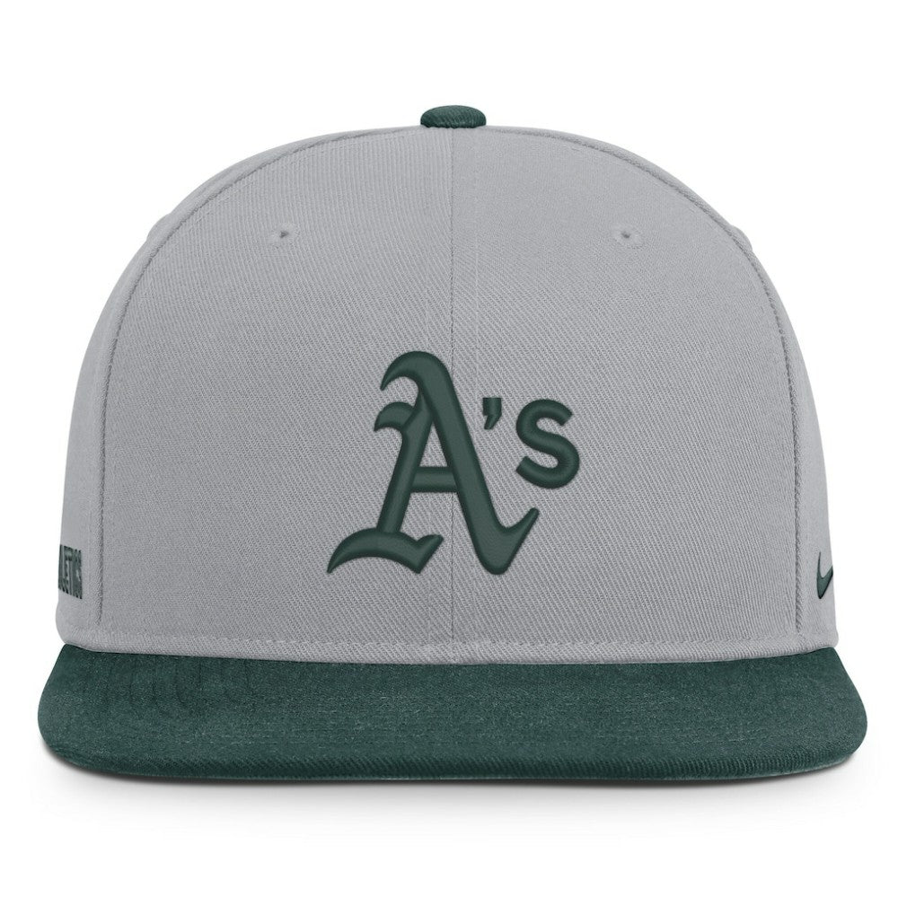 Athletics Primetime Pro Dri-FIT Snapback Hat - Gray/Green | Nike