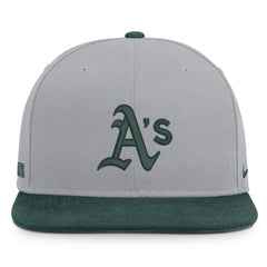 Athletics Primetime Pro Dri-FIT Snapback Hat - Gray/Green | Nike