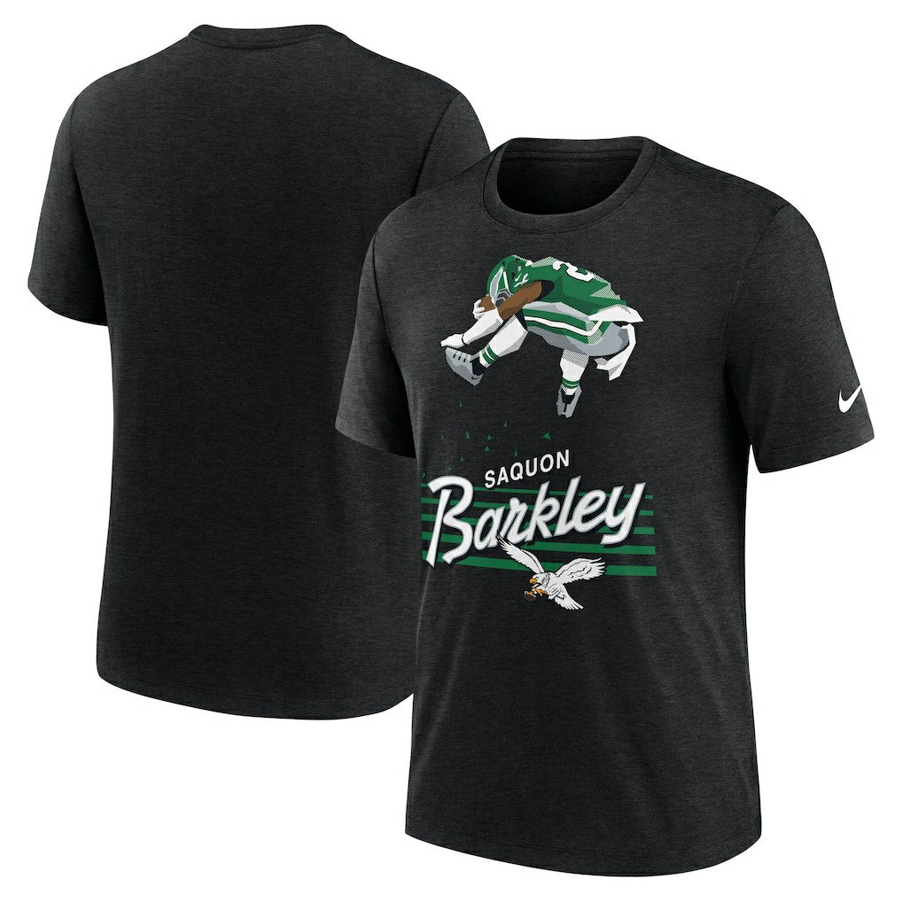 Saquon Barkley Philadelphia Eagles Player Graphic T-Shirt - Heather Black | Nike sale