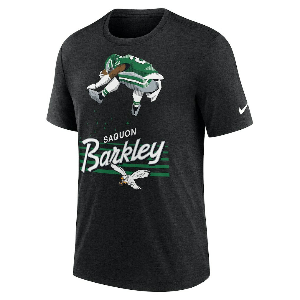 Saquon Barkley Philadelphia Eagles Player Graphic T-Shirt - Heather Black | Nike sale