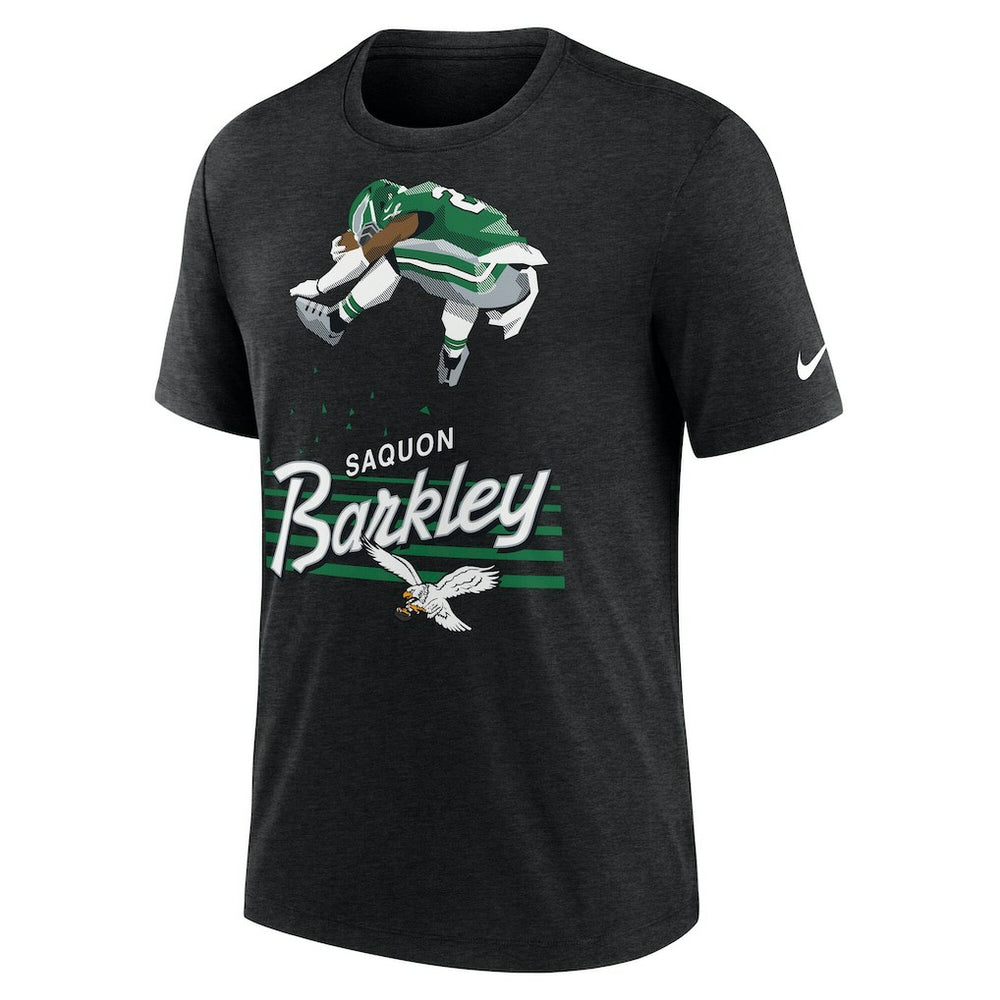 Saquon Barkley Philadelphia Eagles Player Graphic T-Shirt - Heather Black | Nike sale