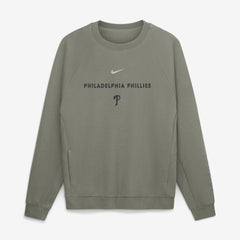 Philadelphia Phillies Statement Primary Raglan Dri-FIT Sweatshirt - Olive | Nike