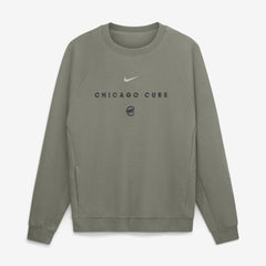 Chicago Cubs Statement Primary Raglan Dri-FIT Sweatshirt - Olive | Nike