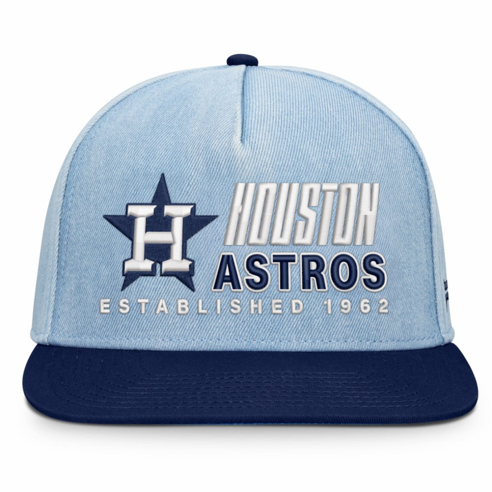 Houston Astros Twinbill Snapback Hat - Denim